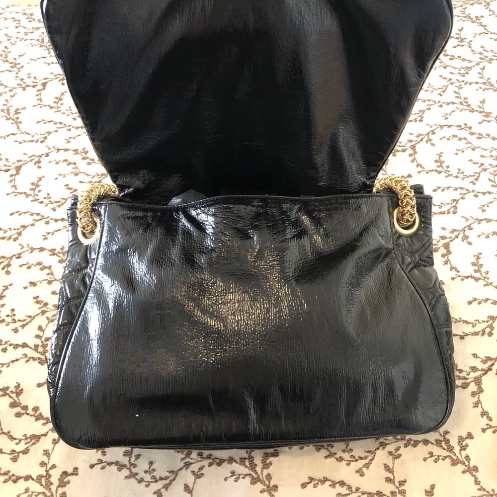 Chanel black patent leather rock chain accordion - Picture 9 of 16
